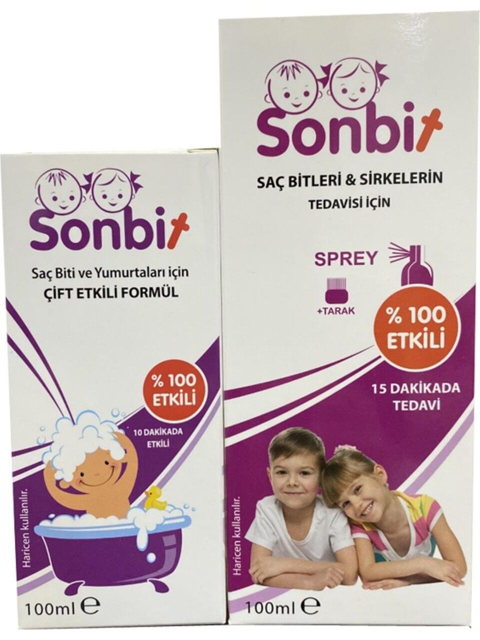 Sonbit 100 ml + 100 ml (Çelik Tarak Hediyeli)