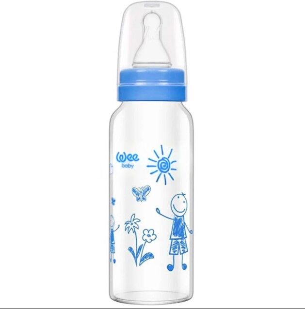 Wee Baby Isıya Dayanıklı Cam Biberon 180 Ml