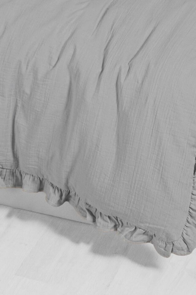 Kanz - 2 Kat Fırfırlı Bebek Müslin Nev.(knz-023) 152.01.0261.Gri---------
