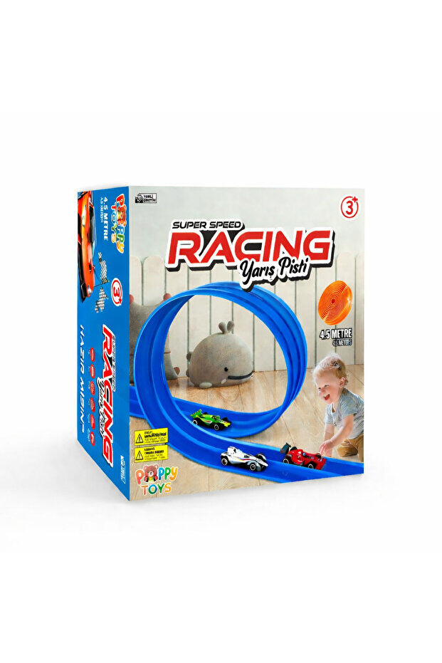 POPPYTOYS Esnek Yarış-Aksiyon Pisti 4.5 Mt - Flex track
