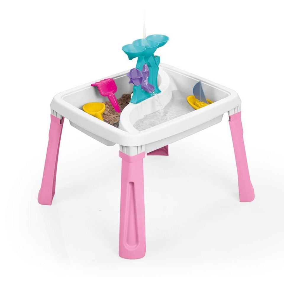 Dolu Su Ve Kum Aktivite Masası 3 In 1 - Pembe
