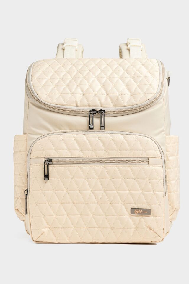 Baby2Go Go Bag Vıctorıa  Anne Bebek Bakım Çantası (Krem)