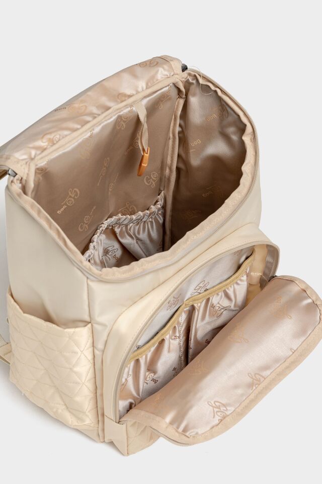 Baby2Go Go Bag Vıctorıa  Anne Bebek Bakım Çantası (Krem)