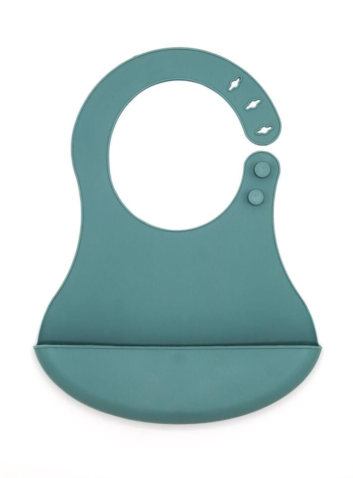 Babyjem Mini  Silikon Önlük Mint 718