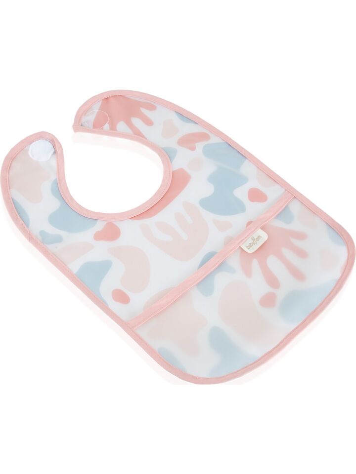Babyjem Leke Tutmaz Önlük Pembe Puzzle  840