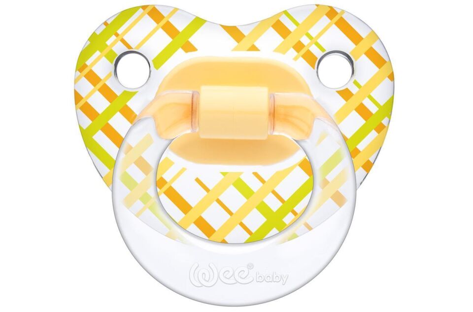 Wee Baby Şeffaf Desenli Damaklı Emzik 6-18 Ay Karma Renk Kod837