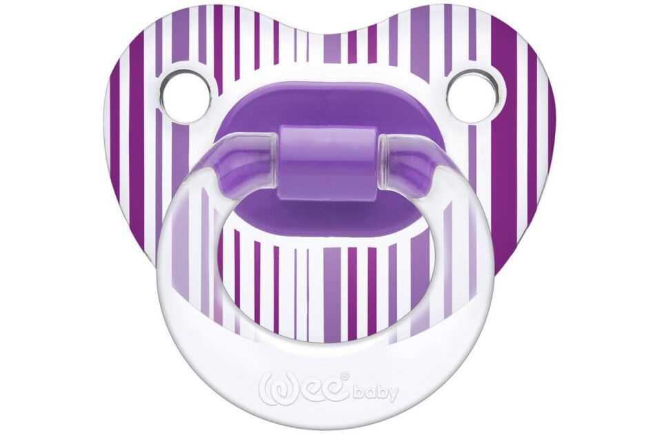 Wee Baby Şeffaf Desenli Damaklı Emzik 6-18 Ay Karma Renk Kod837