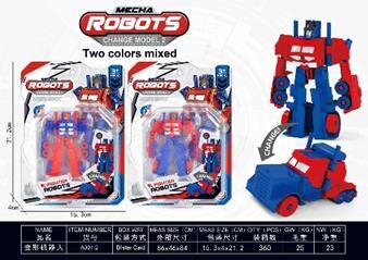 Toysan Dönüşbilen Robot Araba Vakumlu Kutuda