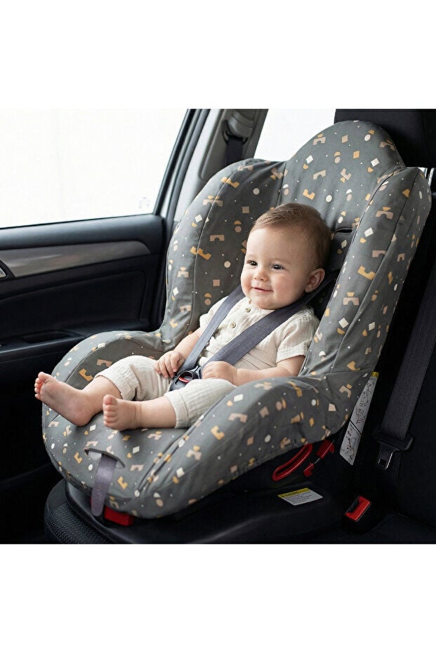 Sevi Bebe Oto Koltuk Kılıfı - Geometrik Desen 361-216