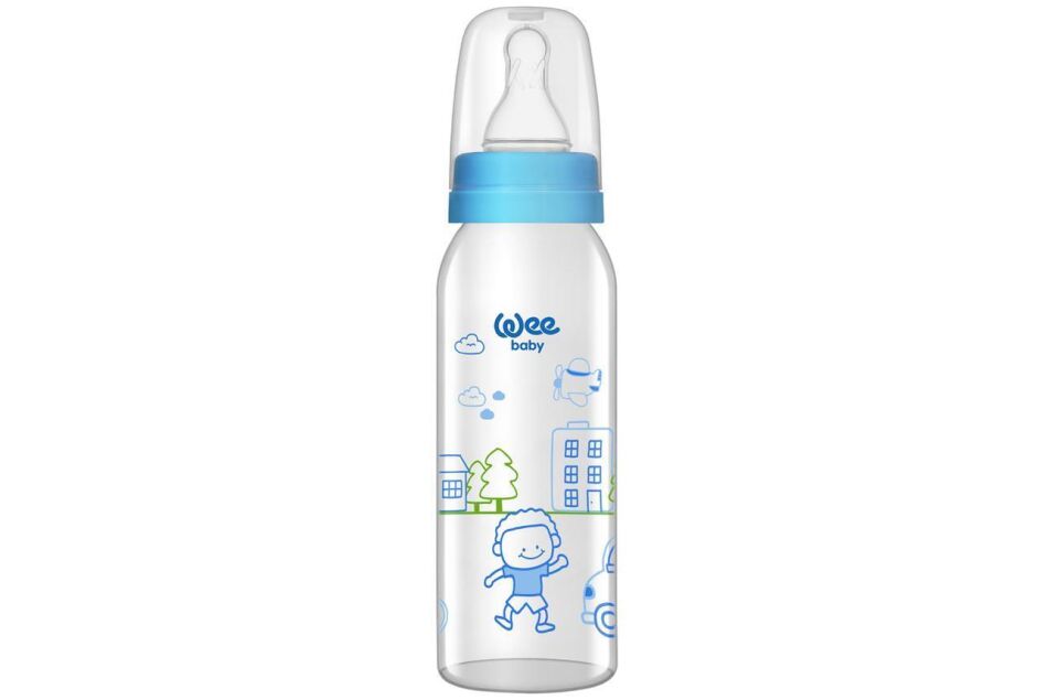 Wee Baby Baby Kiraz Uçlu Cam Biberon / 250 Ml Kod:876 Karma Renk