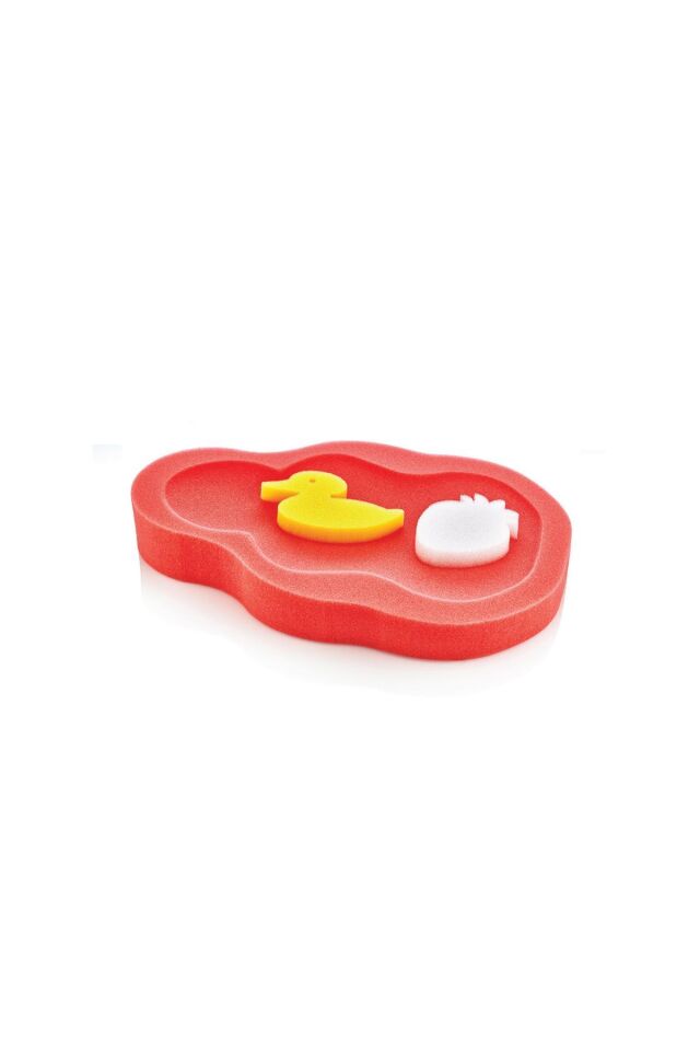 Babyjem Küvet Süngeribanyo Süngeri Hd.Kırmızı 039