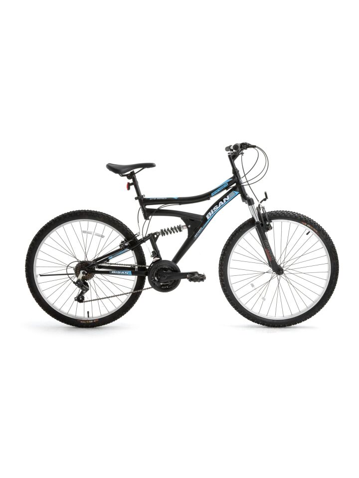 Bisan Ranger-25 Ürün Rengi: MAT SİYAH Kadro: 42 CM Vites: 3x7 VİTES Tekerlek: 26'' Etiket Rengi: MAVİ