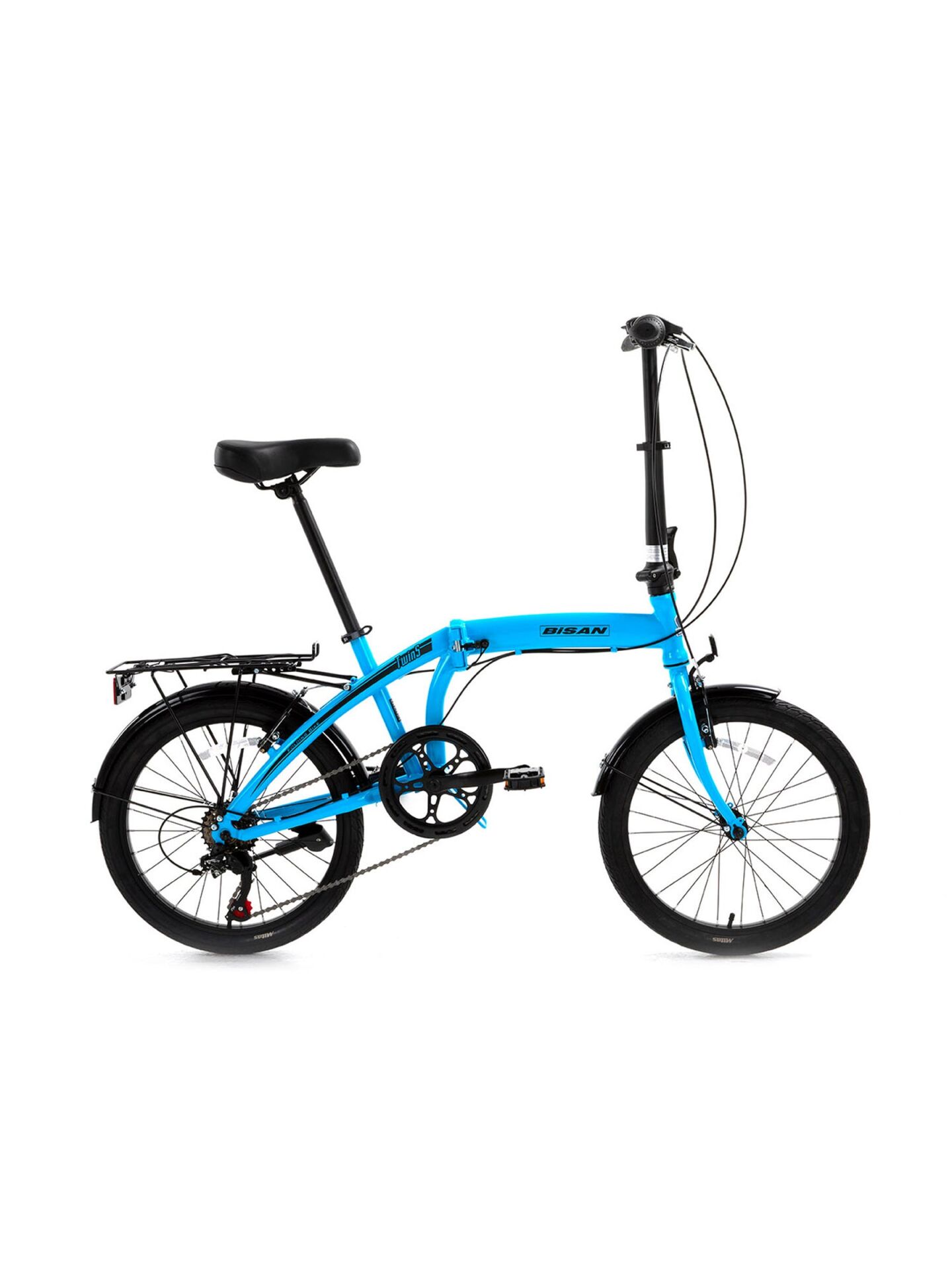 Bisan TWIN-S-23 Ürün Rengi: AÇIK MAVİ Kadro: 32 CM Vites: 1x6 VİTES Tekerlek: 20'' Etiket Rengi: SİYAH