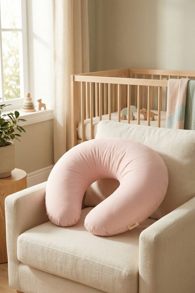 Kanz Bebek Emzirme Minderi Knz-036 Pudra