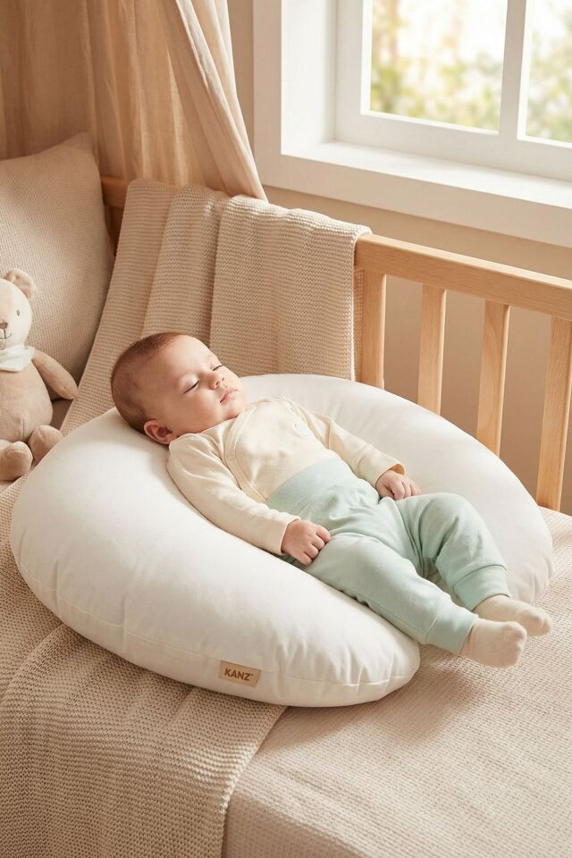 Kanz Bebek Emzirme Minderi Knz-036 Beyaz