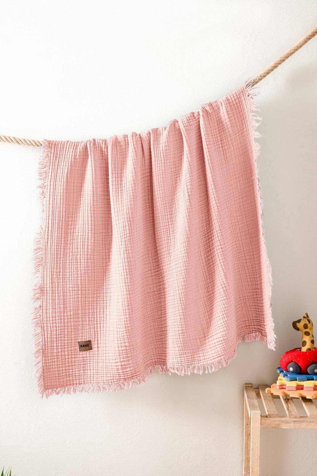 Kanz - Bebek 5 Kat Dolgulu Battaniye(knz-028) 153.01.0202.Pembe-------