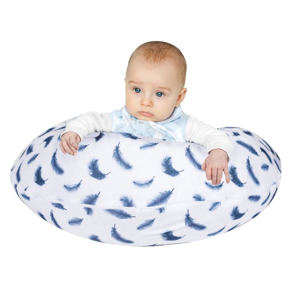 Sevi Bebe Yastıklı Anne Bebek Minderi - Tüy Desen 579-91