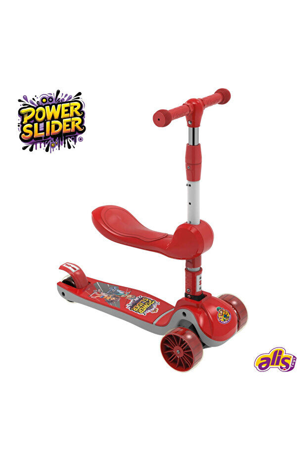 Aliş Toys Power Slider Oturaklı  Scooter - 2+ Yaş ve Üzeri Çocuklar için Scooter Mavi