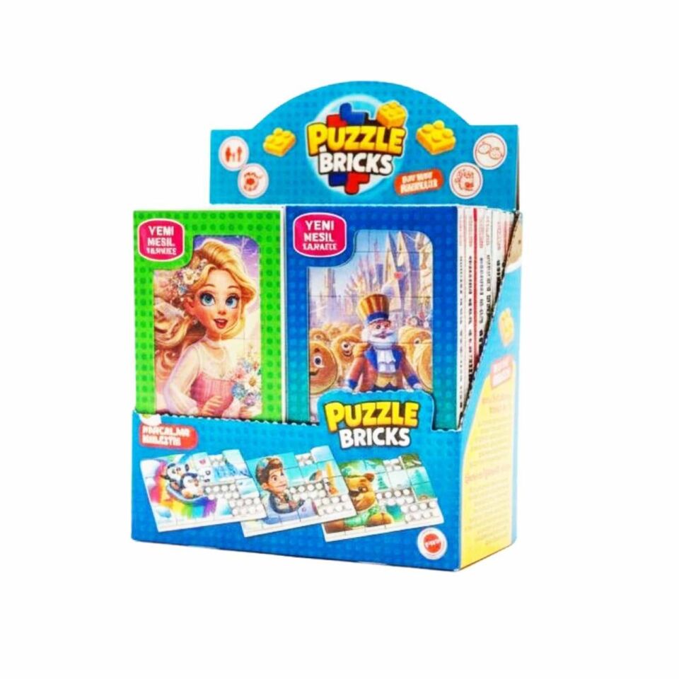 Altıntaş Oyuncak Puzzle Bricks Yeni Nesil Yapboz Karma Renk