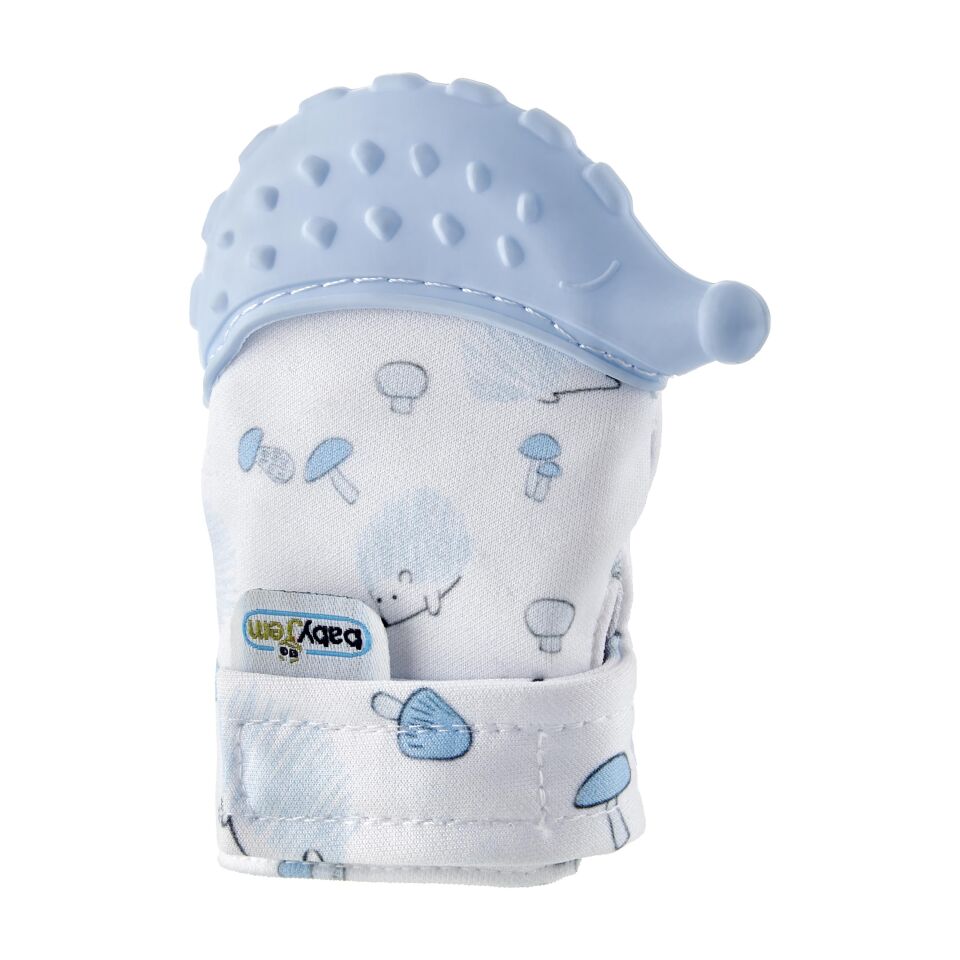 Babyjem Diş Kaşıyıcı Eldiven Kirpi Mavi 612
