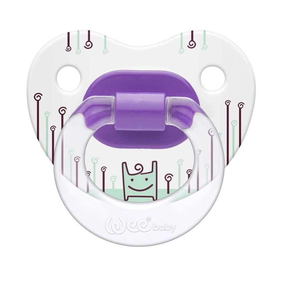 Wee Baby Desenli Gövdeli Damaklı Emzik 0+ Ay
