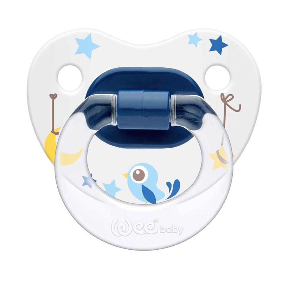Wee Baby Desenli Gövdeli Damaklı Emzik 0+ Ay