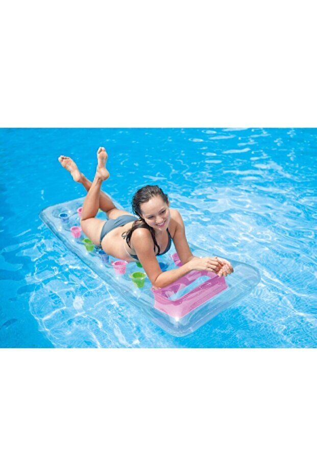 Intex 59894 Şeffaf Pencereli Bardaklı Yatak 188 Cm 1010424