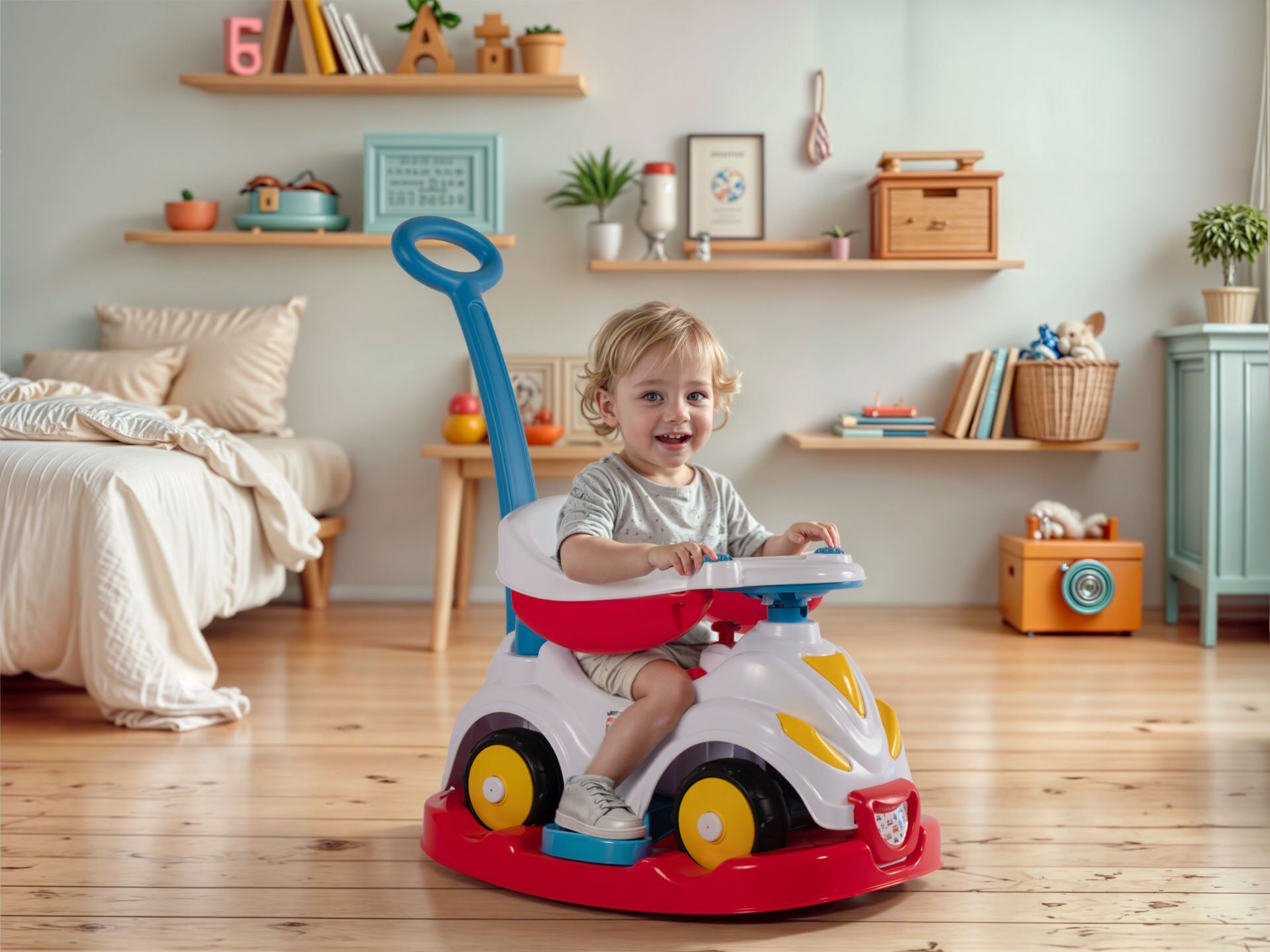 Dolu Fisher-Price Smile Araba 4'Ü 1 Arada