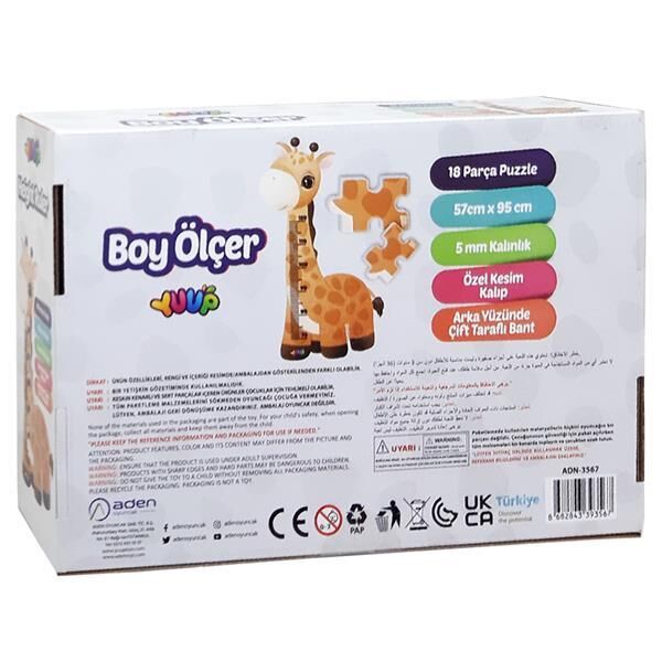 Yuup Toys Adn-3567 Adn-3567 Height Ruler (boy Ölçer)