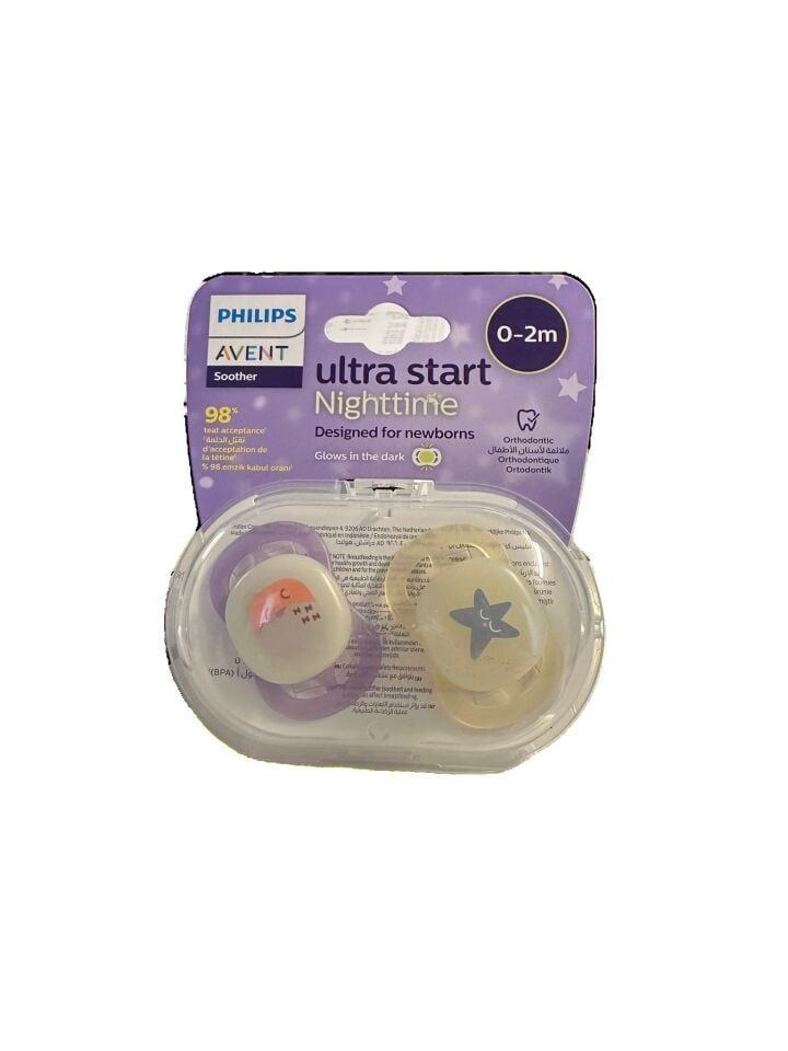 Philips Avent Ultra Start Gece Emziği 0-2 Ay Şeffaf