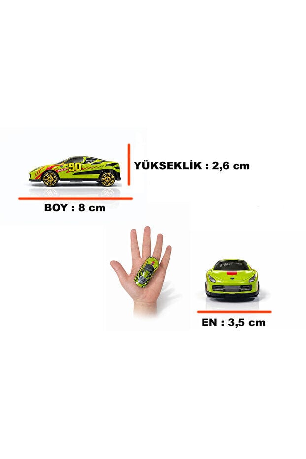 Toysan Toysan 1'li Metal Araba 24'lü Box Toy-07-P