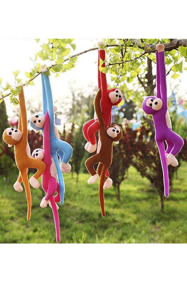 Pufu Toys 45 Cm Peluş Maymun Karma Renk (192) 03039