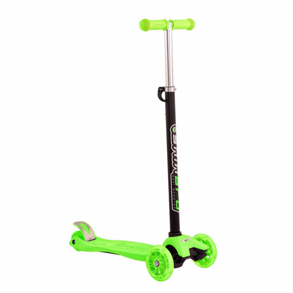 Sisbro Galaxy Simli Ve Özel Boyalı Işıklı Scooter Yeşil Dünya
