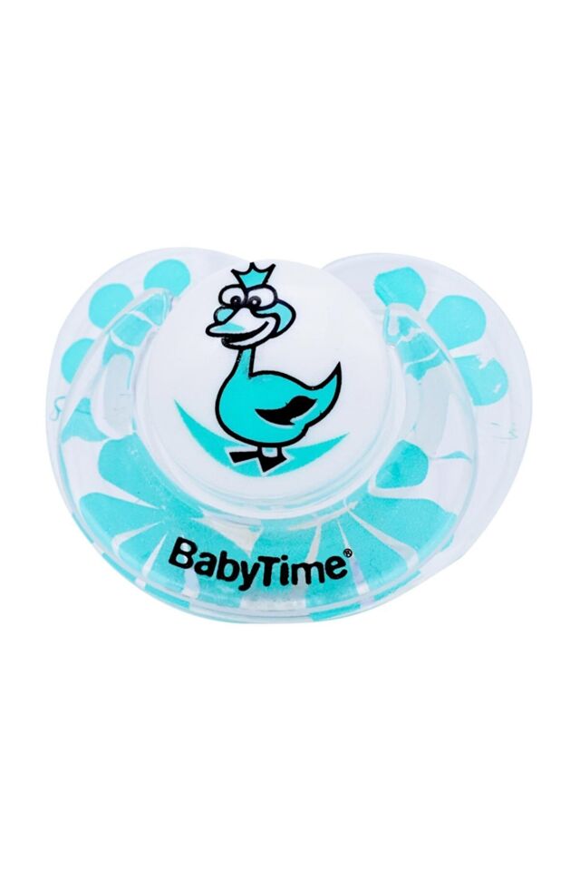 BabyTime Silikon Damaklı Koruyucu Kapaklı  Desenli Emzik  N.1 BT143-1