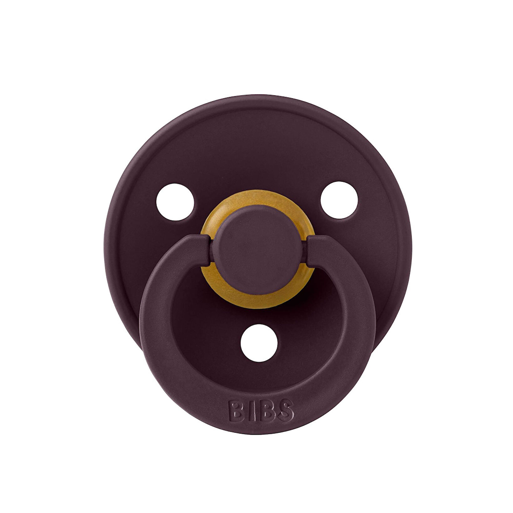 Bibs Colour Kauçuk Emzik  Plum 0-6 Ay
