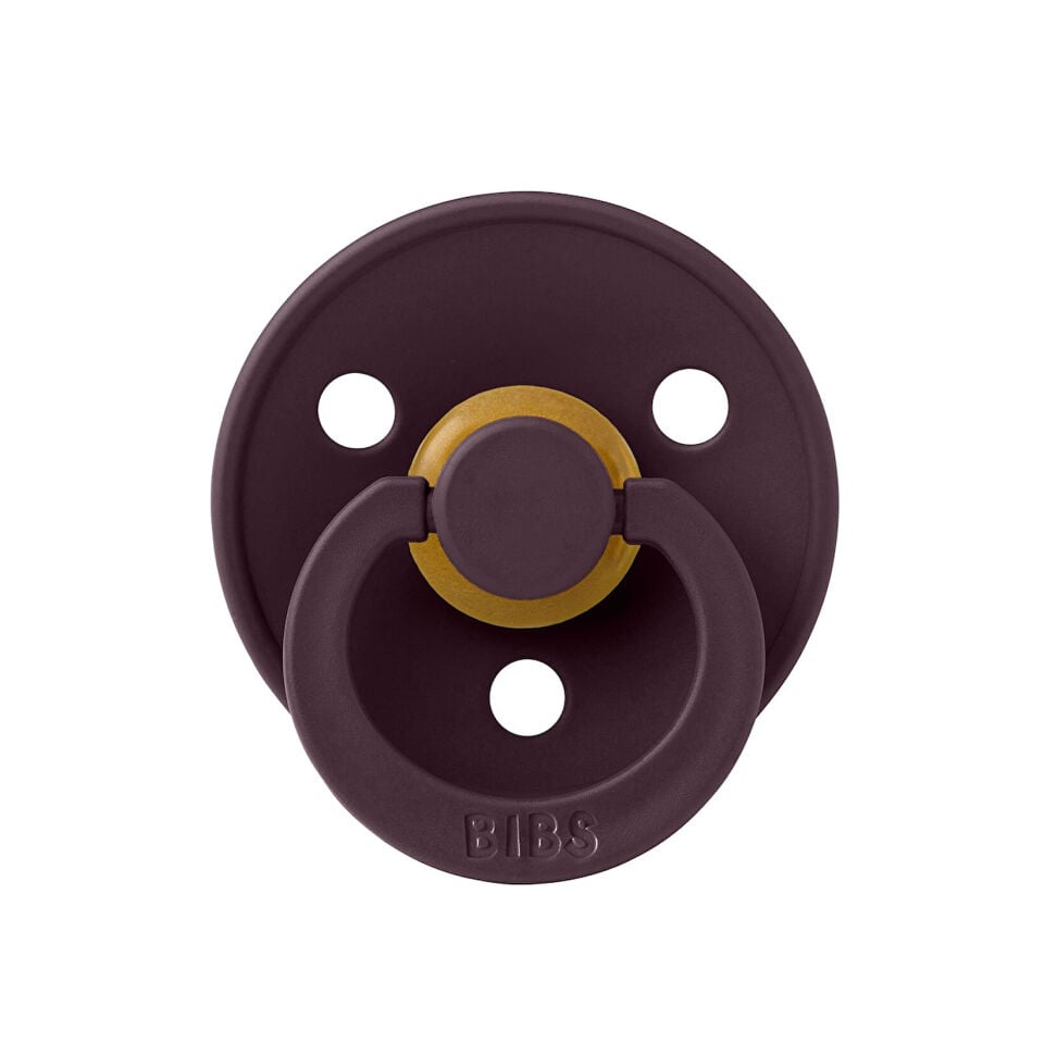 Bibs Colour Kauçuk Emzik  Plum 0-6 Ay