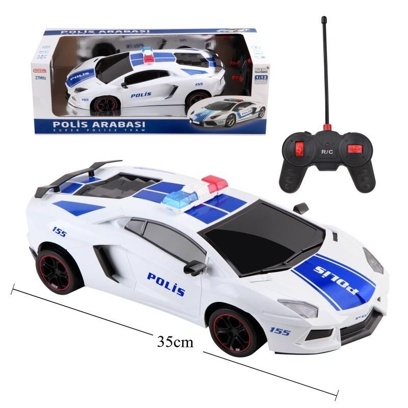 Toysan Toysan 1:12 Polıce Car Toy-13