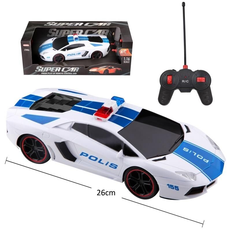 Toysan Toysan  1:16 Polıce Car Toy-08