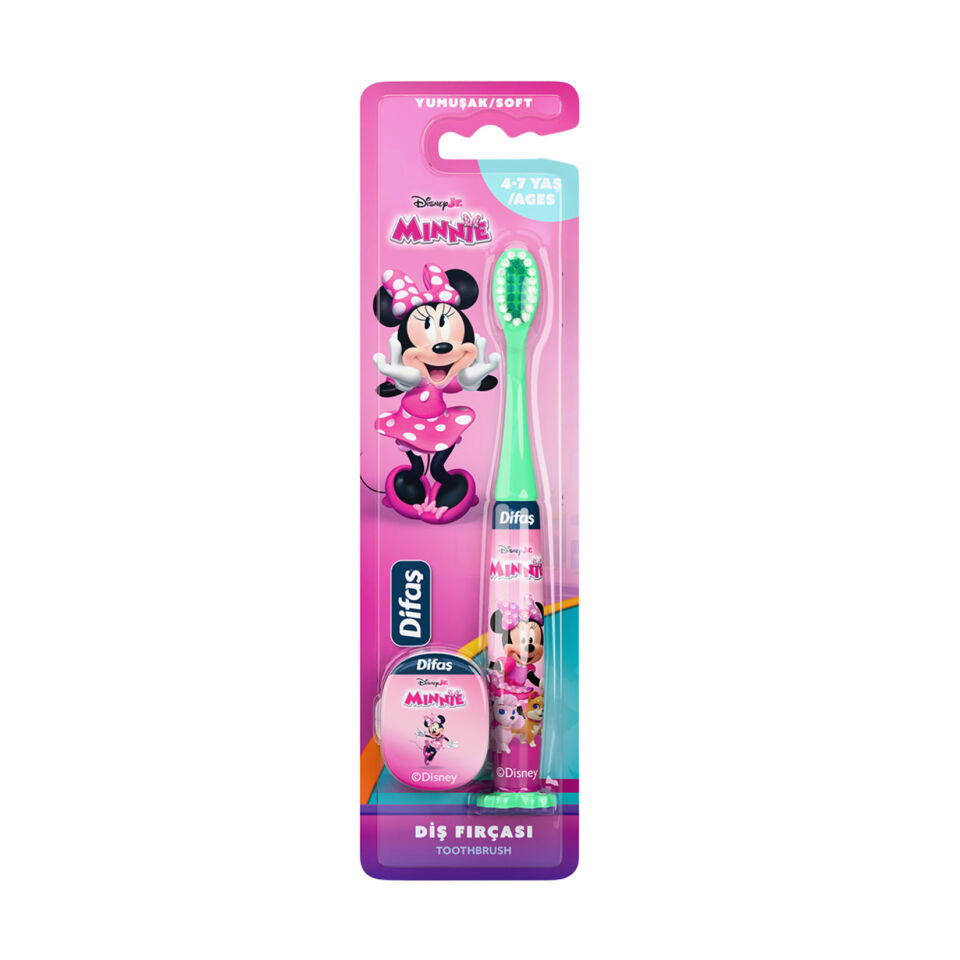 Difaş Minnie Mouse Diş Fırçası 4-7 Yaş Karma Renk