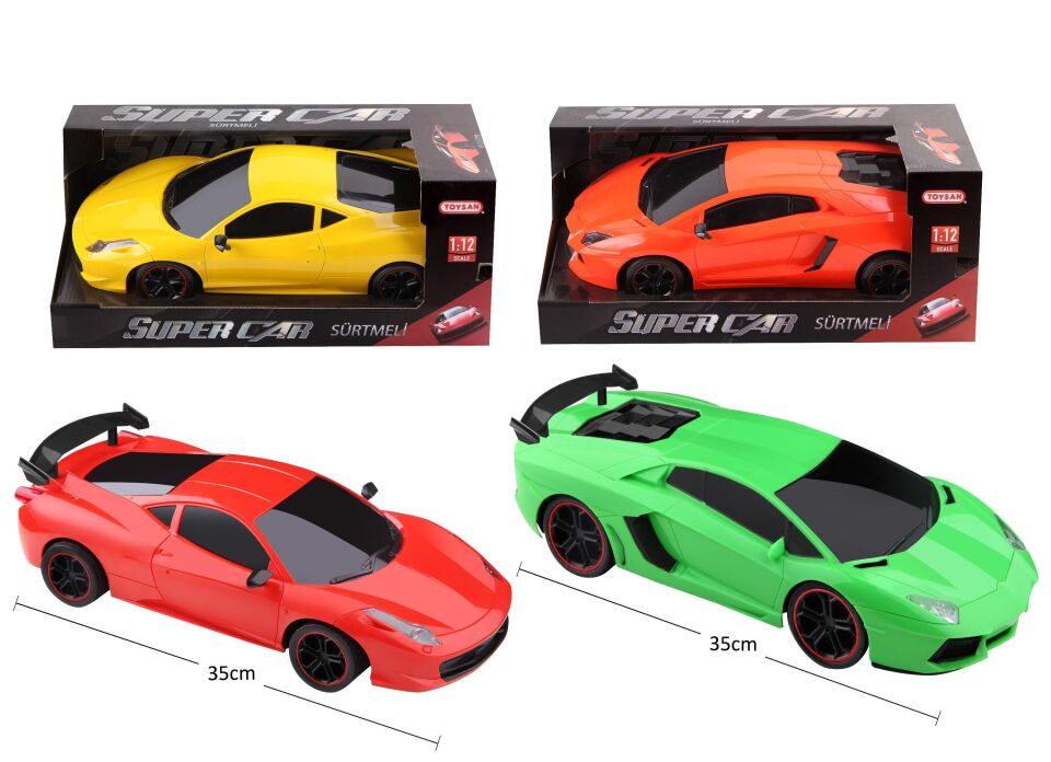 Toysan Toysan  1:12 Sürtmeli Super Car Lam Fer Toy-09 Karma Renk