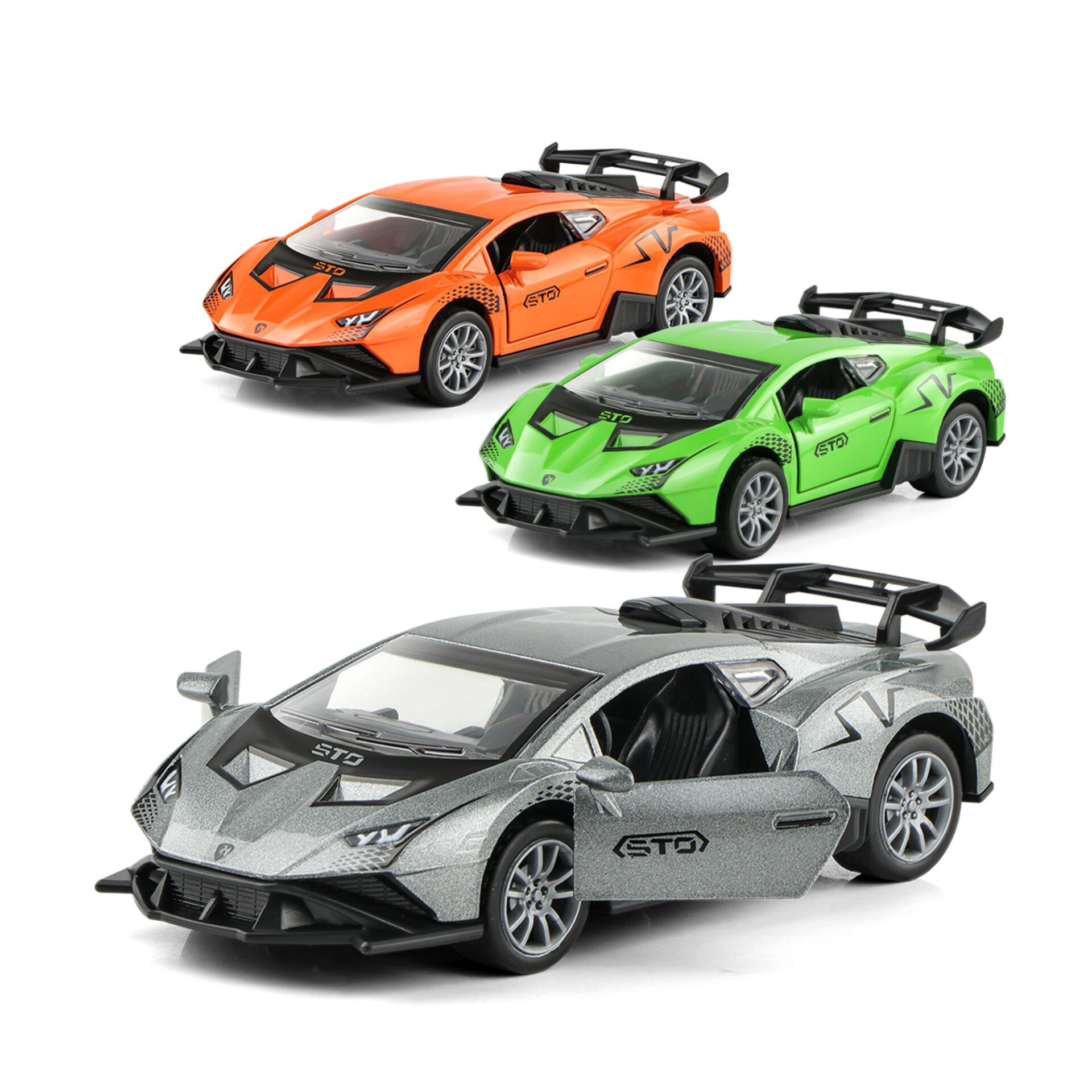 Toysan 1.32 Ölçek Kutulu Çek Bırak Metal Araba K175a29 Karma Renk