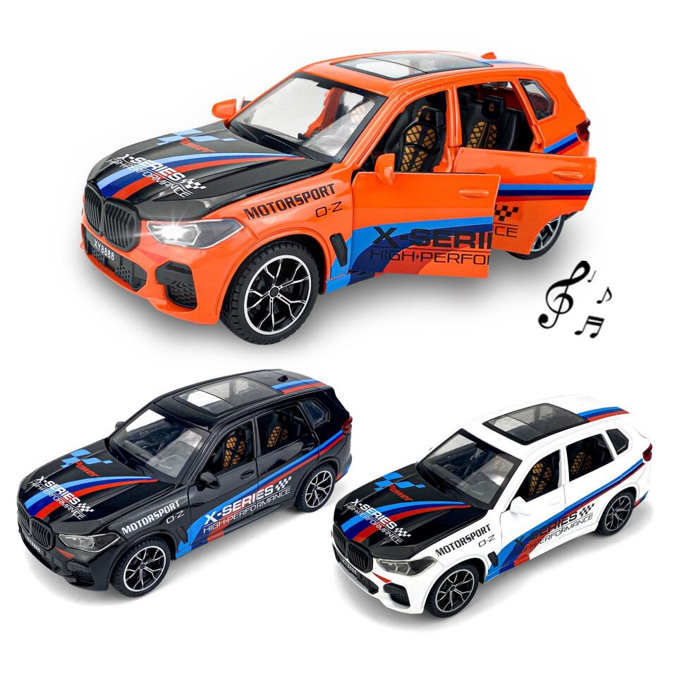 Toysan 1.24 Ölçek Kutulu Sesli Ve Işıklı Çek Bırak Metal Araba K240a9 Karma Renk
