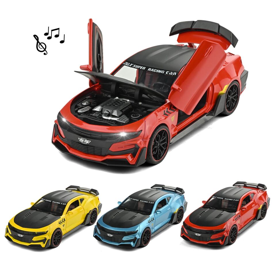 Toysan 1.24 Ölçek Kutulu Sesli Ve Işıklı Çek Bırak Metal Araba K240a2 Karma Renk