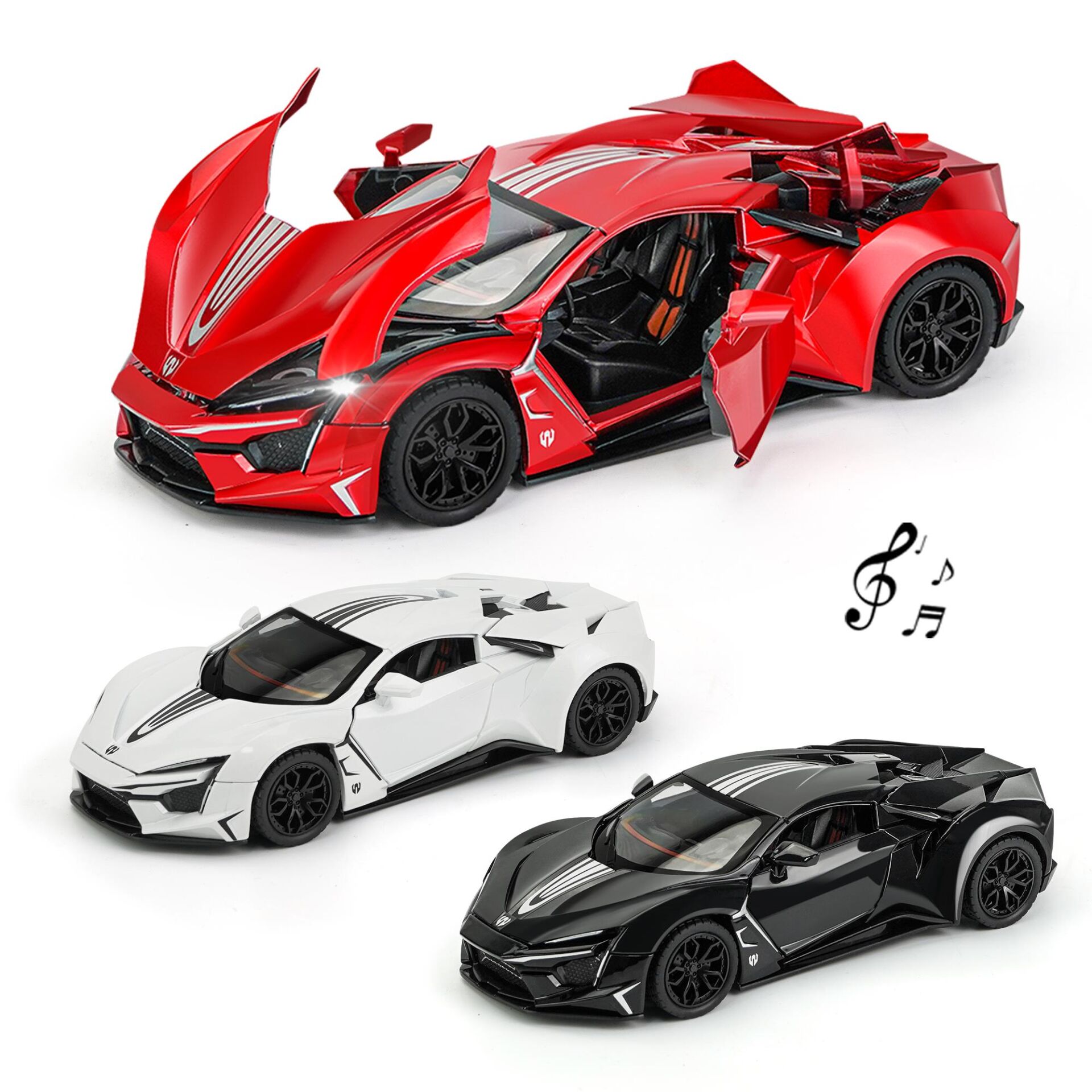 Toysan 1.24 Ölçek Kutulu Sesli Ve Işıklı Çek Bırak Metal Araba K240a11