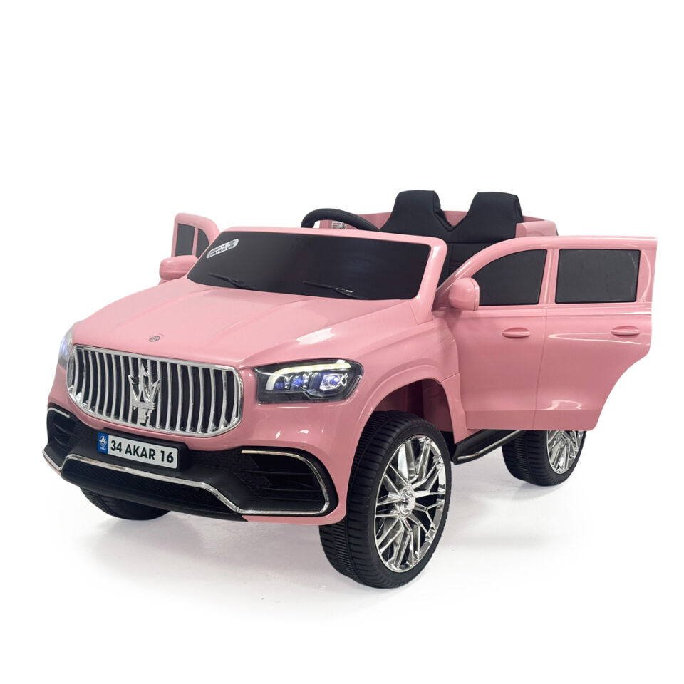 Akar Majeste Uzaktan Kumandalı Akülü Araba 12 Volt Pembe
