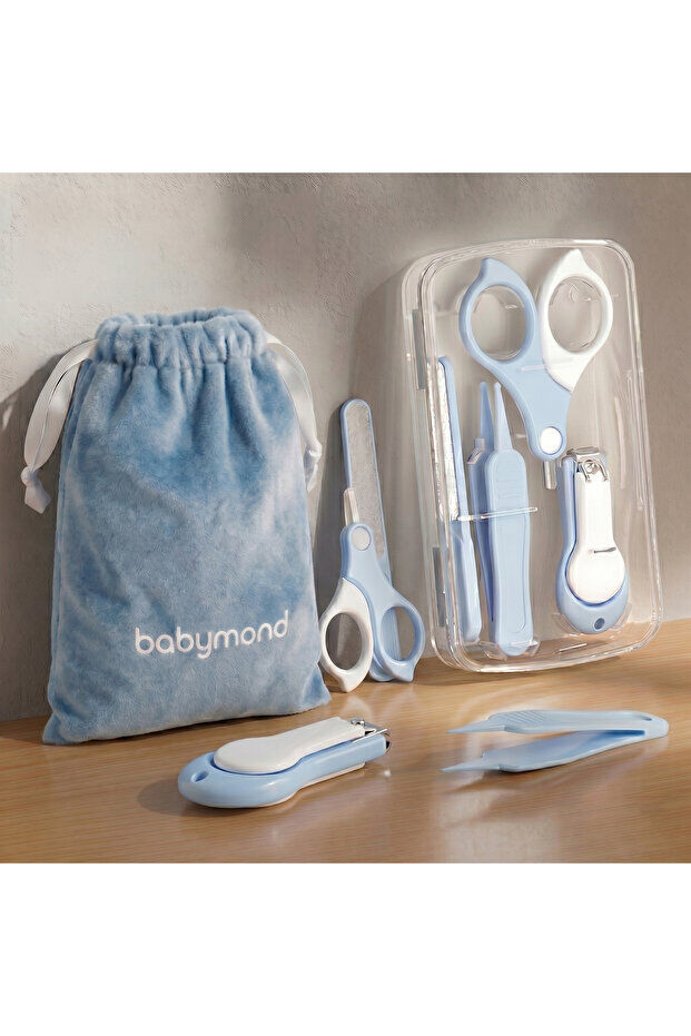 Babymond 4 Parça Bebek Tırnak Bakım Seti  Mavi