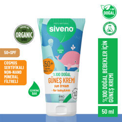 Siveno Bebekler için Doğal Güneş Kremi Spf50+ 50 ml