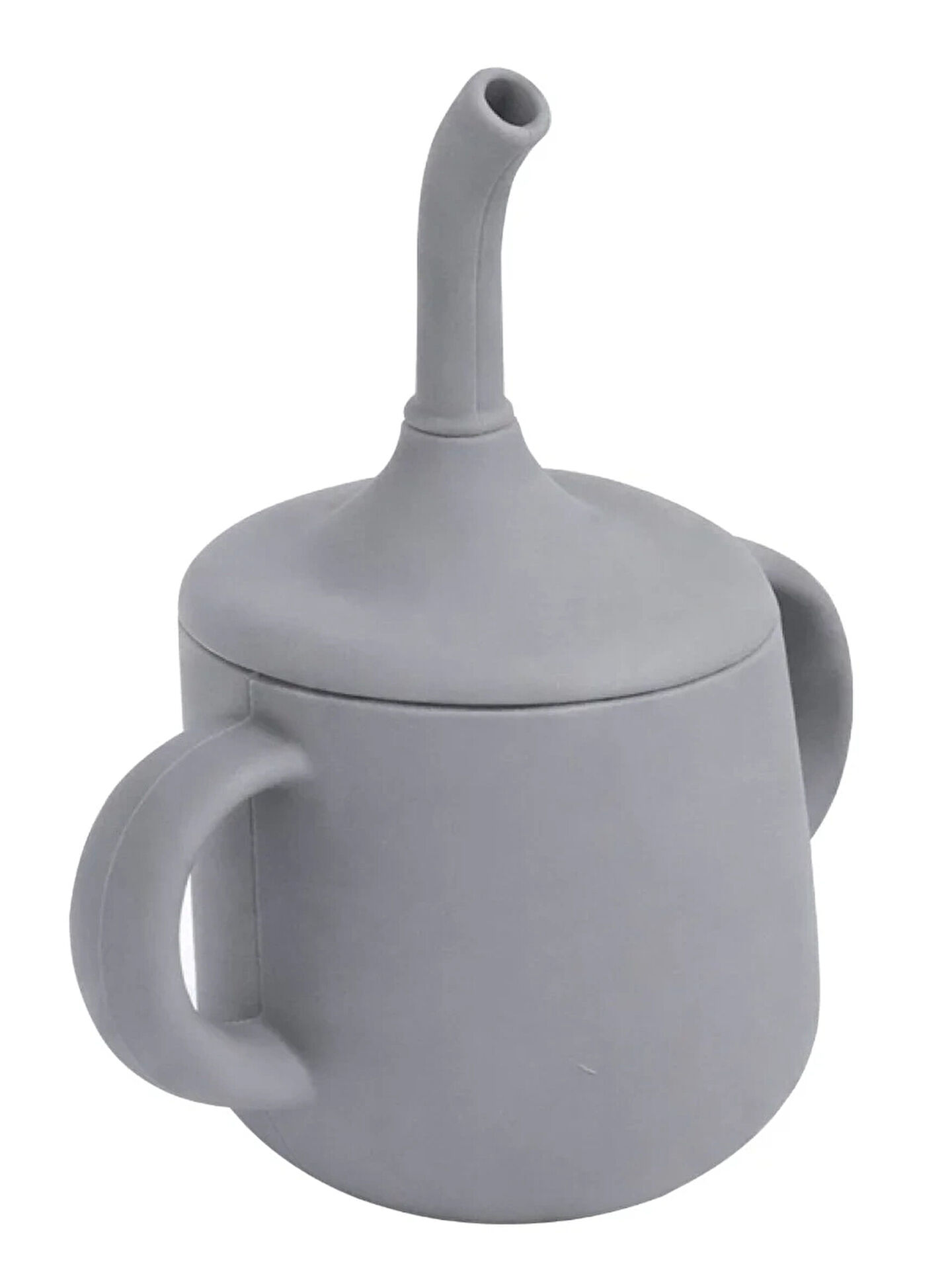 Babyjem 941 Silikon Pipetli Bardak Gri