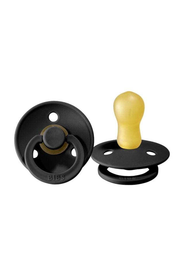 Bibs Colour Bebek Doğal Kauçuk Emzik Black 18+ Ay