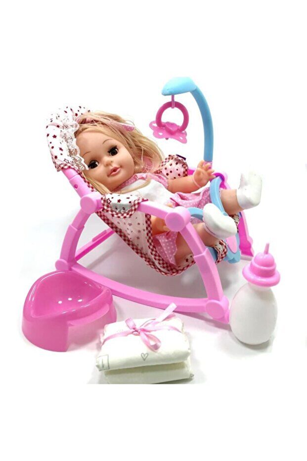 Global Toys Roza Pusetli Konuşan Altını Islatan Bebek